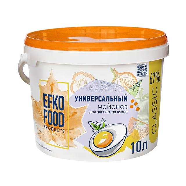 Майонез EFKO FOOD Classic Универсальный 67% 3л