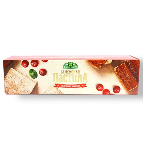 Белёвская пастила яблочная с клюквой 100g