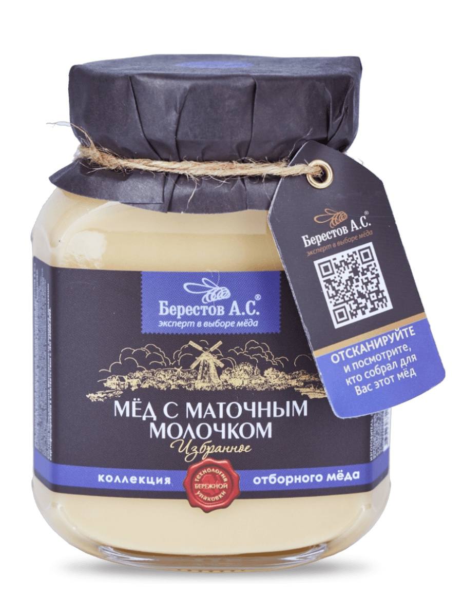 Мёд с маточным молочком Берестов А.С. 200g