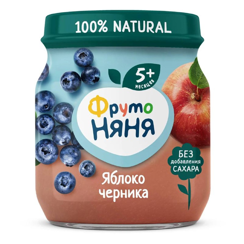 Пюре яблоко черника Фрутоняня 100g